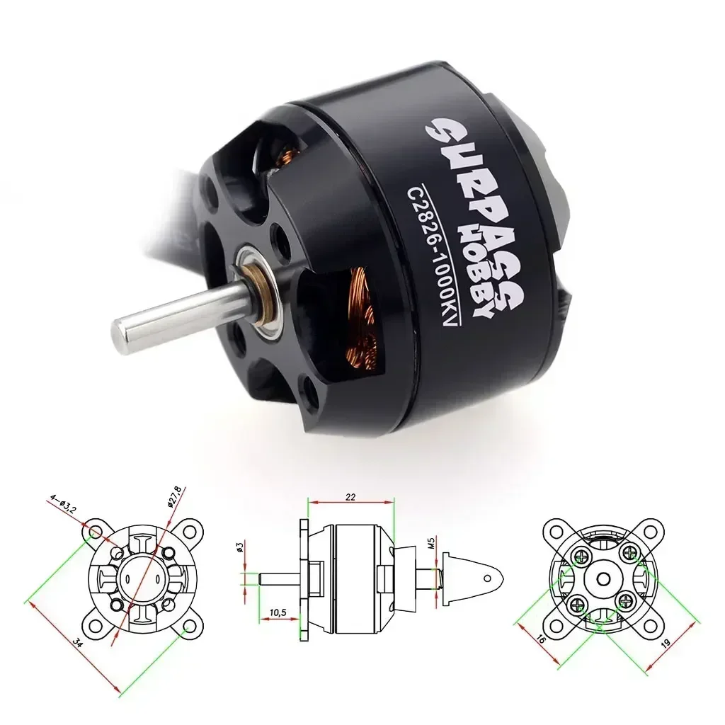 Surpass Hobby 2826 1000KV 1350 - Drone Racing Esc avis et prix