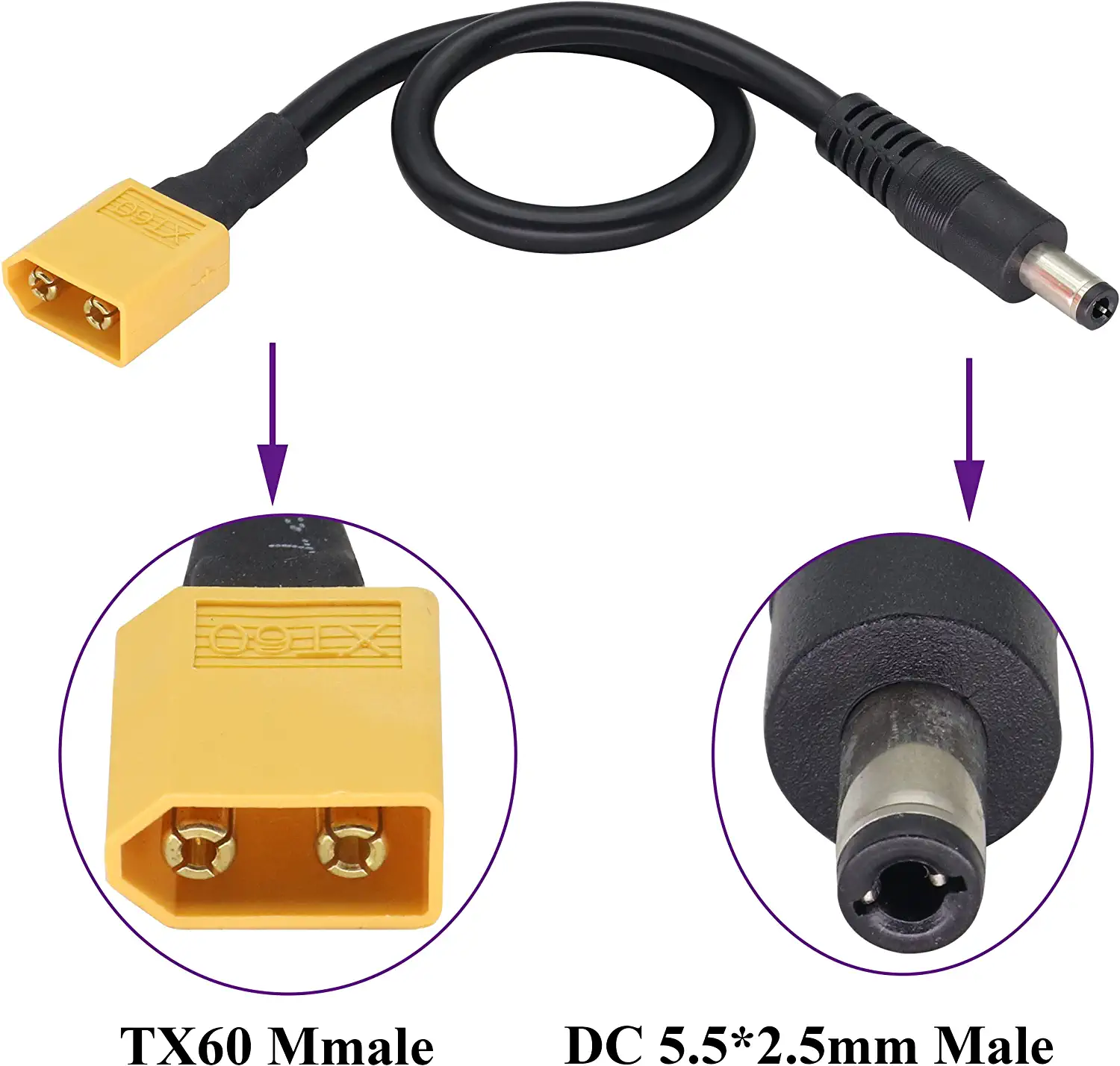 XT60 Adapter Cable XT60 Male t - Drone Racing Gate avis et prix