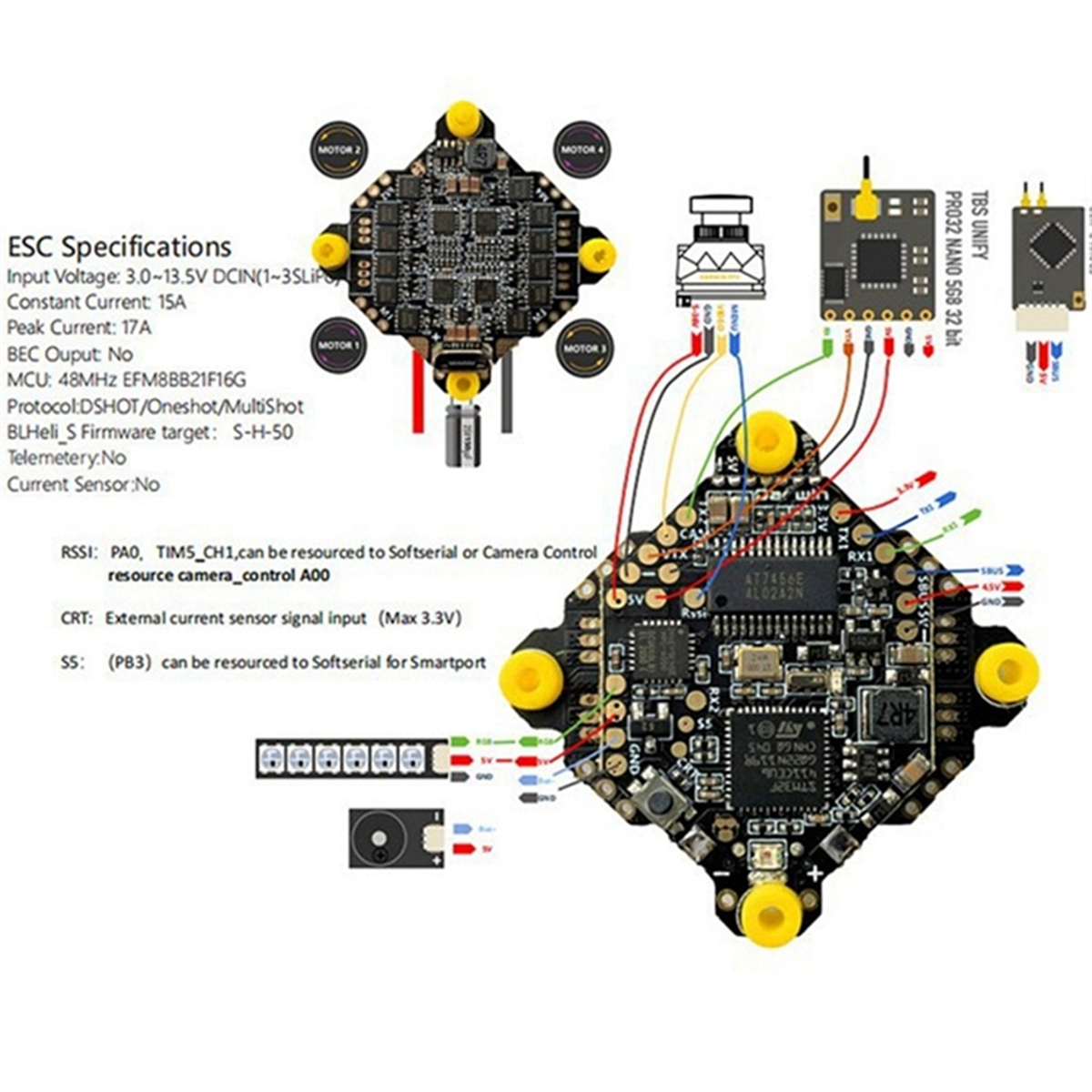 NEW F411 AIO Flight Controller - Drone Racing Charger avis et prix