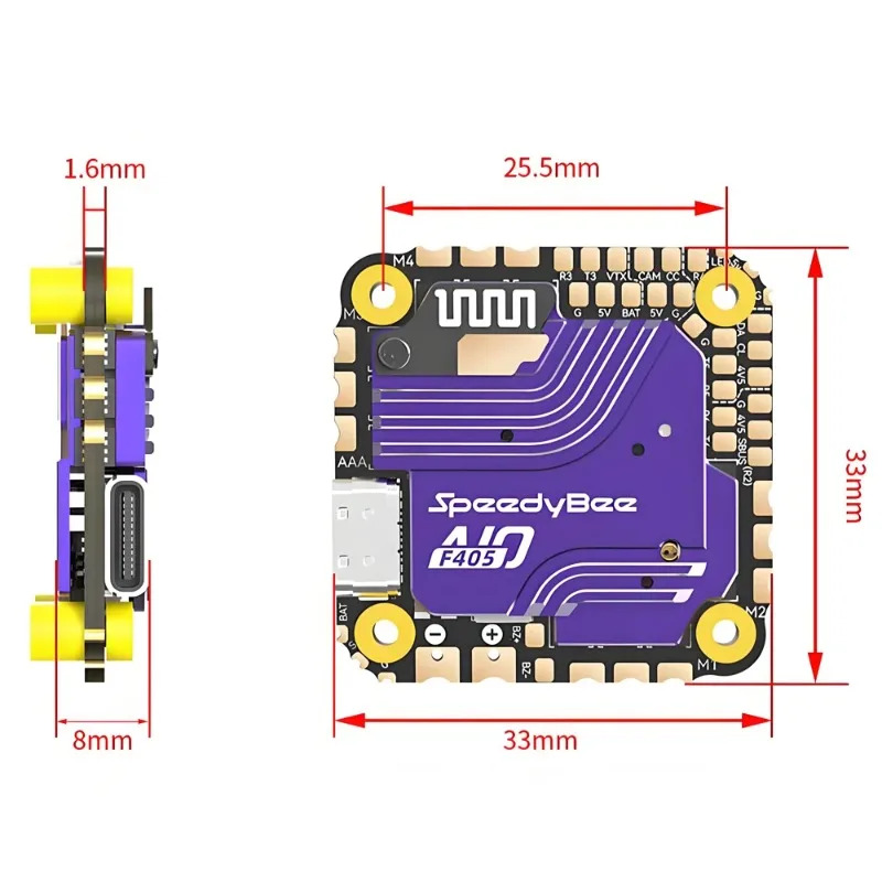 SpeedyBee F405 AIO Flight Cont - Drone Racing Flight Controller avis et prix